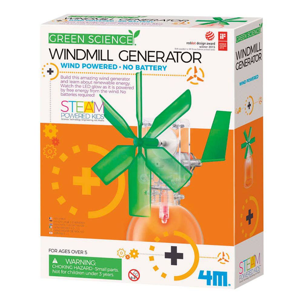 4M Windmill Generator DIY STEM Science Kit - Educational Toy (5